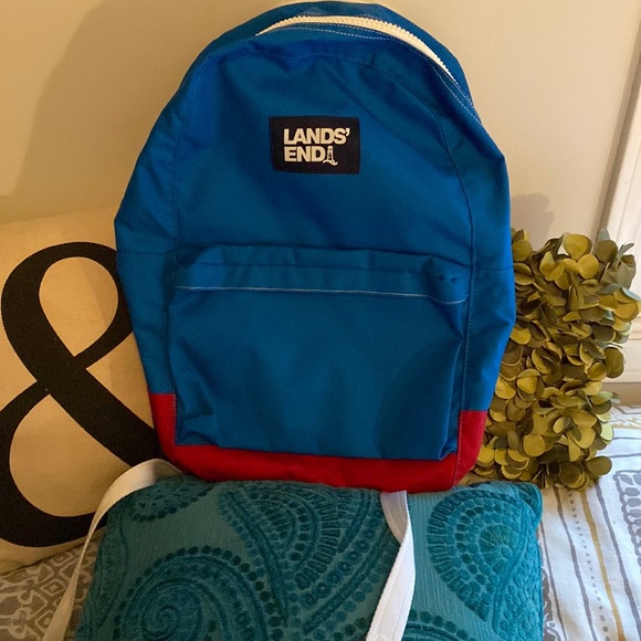 Lands' End Handbags - NWT Lands End Backpack-Red or Blue